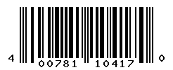 UPC barcode number 4007817104170