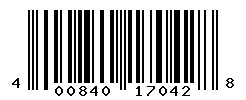 UPC barcode number 4008400170428