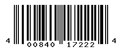 UPC barcode number 4008400172224
