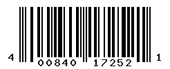 UPC barcode number 4008400172521
