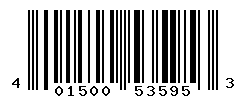 UPC barcode number 4015000535953