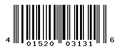 UPC barcode number 4015200031316