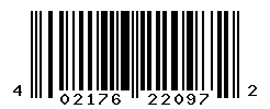 UPC barcode number 4021766220972