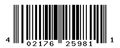 UPC barcode number 4021766259811