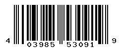 UPC barcode number 4039854530919