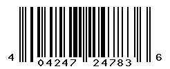 UPC barcode number 4042477247836