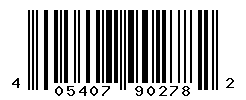 UPC barcode number 4054072902782