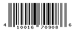 UPC barcode number 410016709086