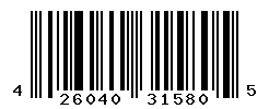 UPC barcode number 4260402315805