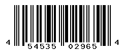 UPC barcode number 4545350029654