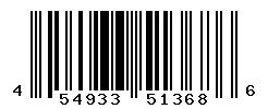 UPC barcode number 4549337513686