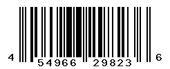 UPC barcode number 4549660298236