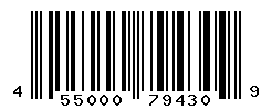 UPC barcode number 4550002794309