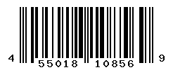 UPC barcode number 4550182108569