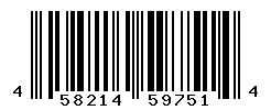 UPC barcode number 4582147597514