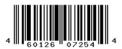 UPC barcode number 4601261072544