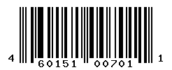 UPC barcode number 4601512007011