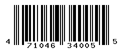 UPC barcode number 4710469340055