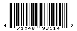UPC barcode number 4710483931147