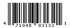 UPC barcode number 4710483931321