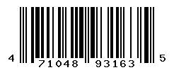 UPC barcode number 4710483931635