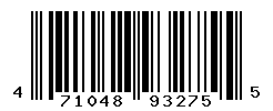 UPC barcode number 4710483932755