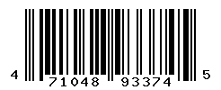 UPC barcode number 4710483933745