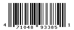 UPC barcode number 4710483933851