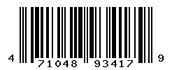 UPC barcode number 4710483934179