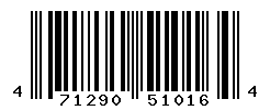 UPC barcode number 4712900510164