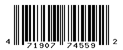 UPC barcode number 4719072745592