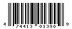 UPC barcode number 4744131013909