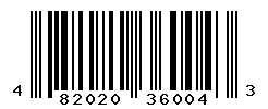 UPC barcode number 4820208360043