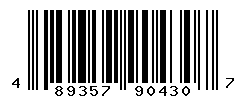 UPC barcode number 4893579904307