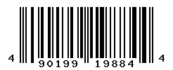 UPC barcode number 4901990198844
