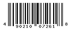 UPC barcode number 4902102072618