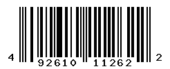 UPC barcode number 492610112622
