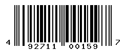 UPC barcode number 492711001597