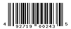 UPC barcode number 492719002435