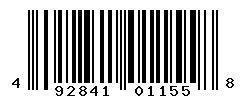 UPC barcode number 492841011558