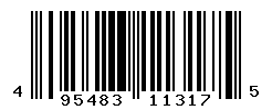 UPC barcode number 4954835113175