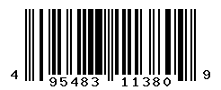 UPC barcode number 4954835113809