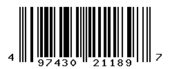 UPC barcode number 4974305211897