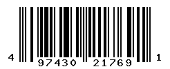 UPC barcode number 4974305217691