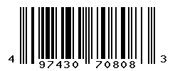 UPC barcode number 4974305708083