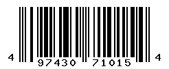 UPC barcode number 4974305710154