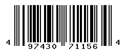 UPC barcode number 4974305711564