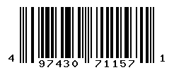 UPC barcode number 4974305711571