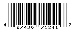 UPC barcode number 4974305712417