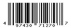 UPC barcode number 4974305712707